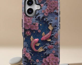 Koivissen telefoonhoesje Japanse bloemen telefoonhoesje voor iPhone 17 16 15 14 13 12 11 Pro Max, Samsung Galaxy S25 S24 Ultra beschermende telefoonhoes