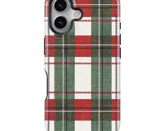 Classic Plaid Phone Case for iPhone 17 16 15 14 13 12 11 Pro Max, Vintage Tartan Check Case for Samsung Galaxy S25 S24 S23 S22 S21 S20 Ultra