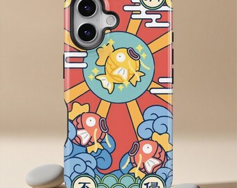 Karp Anime Manga iPhone-hoesje voor iPhone 17 16 15 14 13 12 11 X Pro Max Magsafe, Samsung S21 S22 S23 S24 S25 S26 Ultra