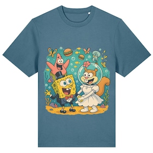 Spongebob Wedding Day Submarine Satire T-shirt