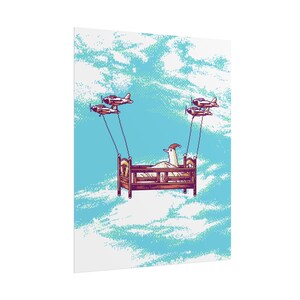 Oyasumi Punpun 'Dreamy sky' Pixel Art Print (Color Edition) | Manga Wall Art Decor | Japanese Anime Poster | Dorm Room image 3