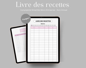 Recipe & Expense Book for Self-Employed Individuals – Simplified Accounting for Micro-Enterprises