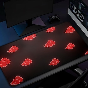 Alfombrilla de escritorio de anime, alfombrilla de ratón para juegos de anime, decoración de oficina de neopreno