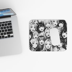 Anime Character Mouse Pad, Cute Desk Accessory, Gamer Gift, Office Decor, Aesthetic Computer Mat