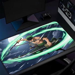 Anime Desk Mat,  Gamer Desk Accessory, Neoprene Pad