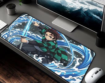 Op anime geïnspireerde bureaumat, gamingmuismat, kantoordecor, gamercadeau, anime-merchandise
