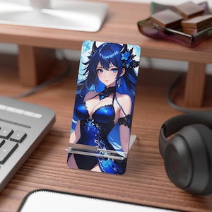 Anime Inspired Smartphone Display Stand, Desk Organizer, Geek Decor, Gift for Gamers, Aesthetic Phone Holder