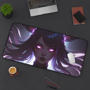 Anime Desk Mat: Neoprene Gamer Desk Pad, Home Office Decor