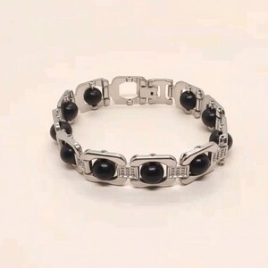 Stylish black bead Karungali bracelet gift idea