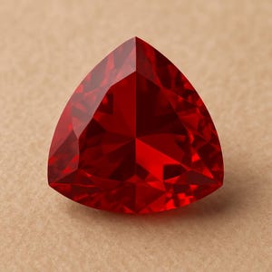 Trillion Cut Ruby Pendant: 10-12 ct, Mozambique DIY Jewelry