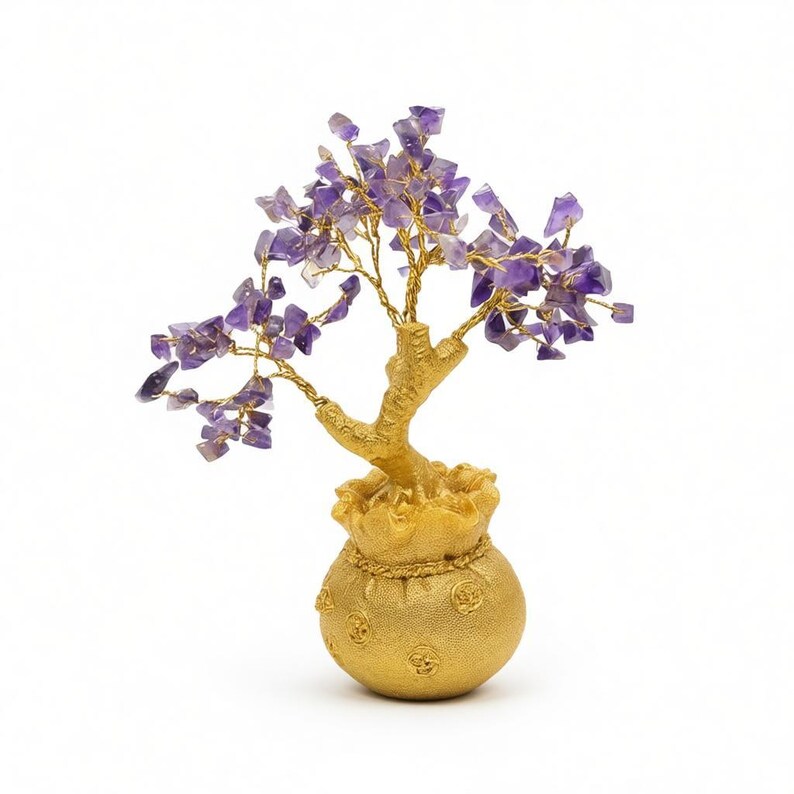 Handmade Amethyst Crystal Bonsai Tree