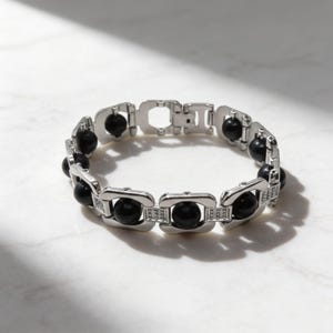 Indian Karungali bracelet polished bead design