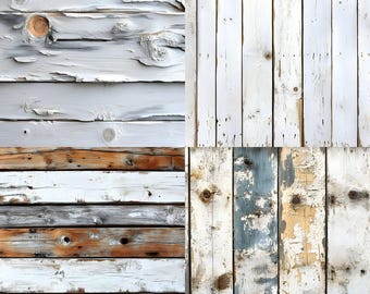 Sfondo digitale in legno bianco riciclato, sfondo fotografico in stile rustico (JPG)