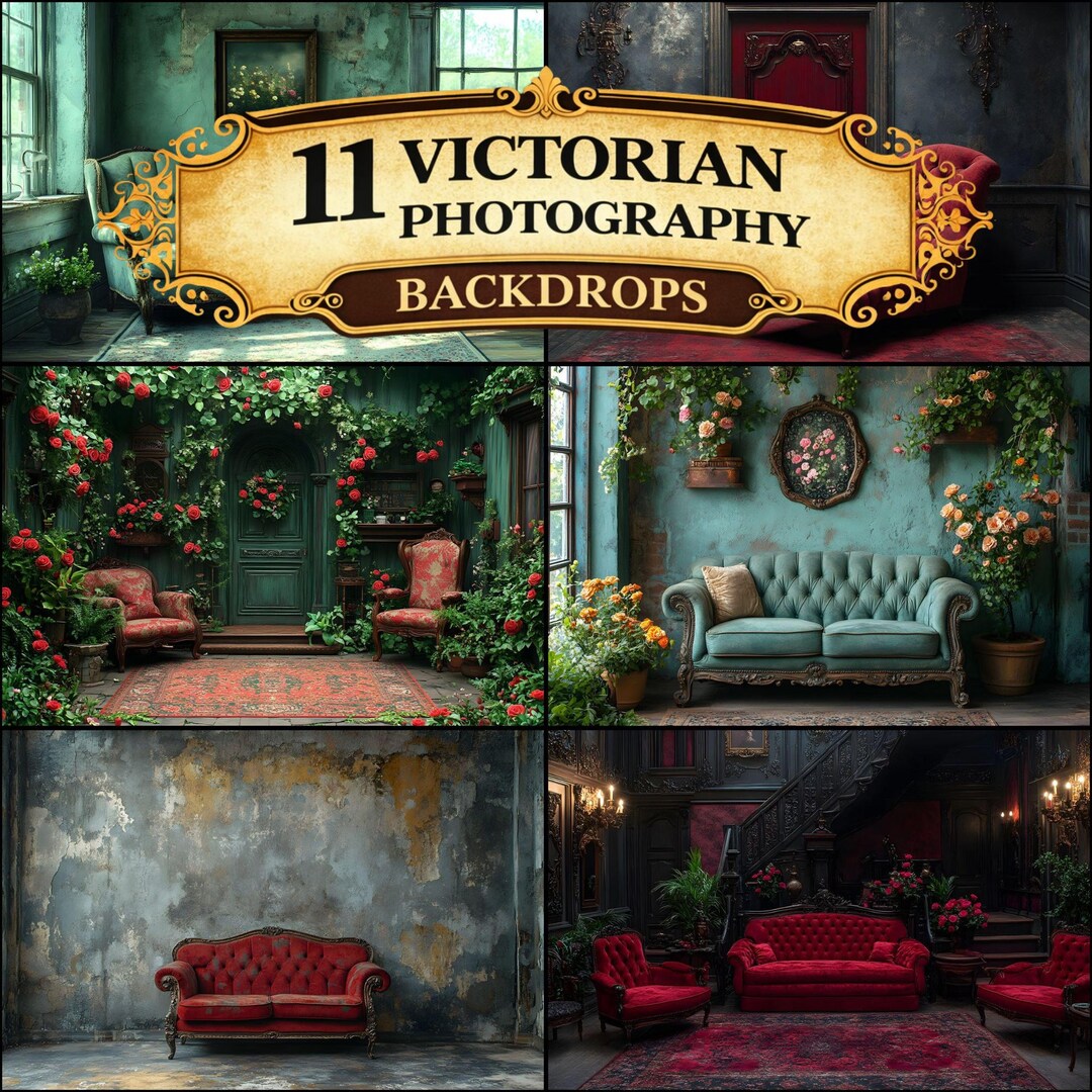 Victorian Inn Backdrop Victorian Photography Backdrop Collection, Elegant Digital Backgrounds ...