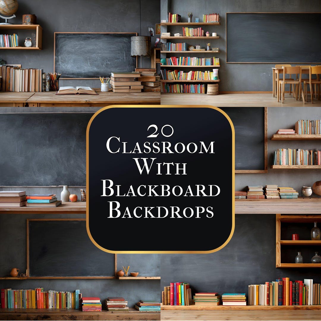 Teacher Virtual Background: Classroom Scene - School Photo Prop - Etsy