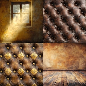 Brown Vintage Textured Wall Digital Backdrop Photography Background, Rustic Photo Booth, Portrait Photography