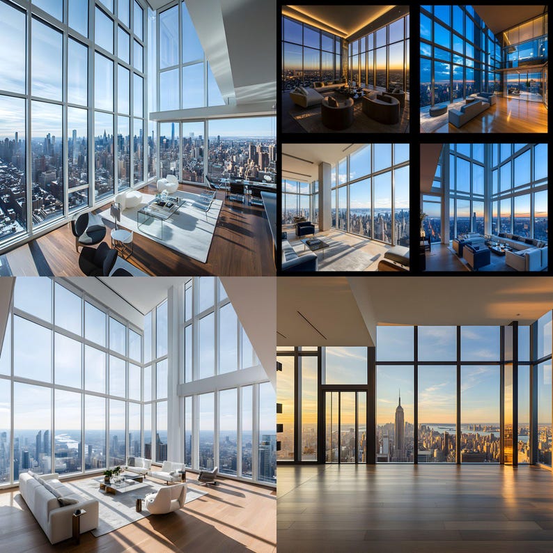 Curated visual reference: Luxury Penthouse Digital Backdrop Modern City View Background Photo Inspiration