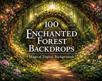 100 sfondi di foreste incantate: sentieri magici nei boschi e scene fantasy
