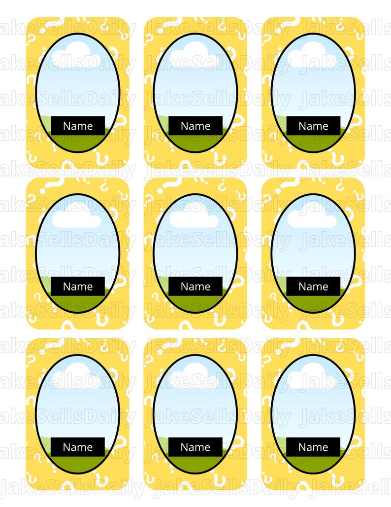 Custom Guess Who Template || Editable (SIMPLE) Canva Template || Easily ...