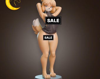 Isabelle NSFW Figurine – 3D Printed Anime Gamer Collectible Statue