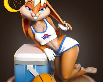 Bunny Girl Figurine – 3D Printed Resin Fantasy Collectible Statue