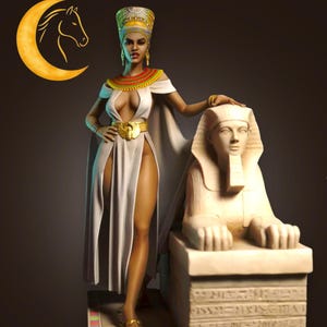 Nefartite, 3D Painted Figures, Action Figurines, Handmade Miniature Scupulture, Gift Fiegurine