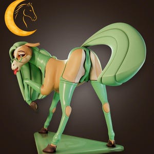 Feral Horse 2 Figure, 3D Painted Figures, Action Figurines, Handmade Miniature Scupulture, Gift Figurine
