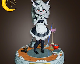 Lonas Figurine | Gothic Hellhound Inspired Statue | 3D Printed Fan Art Collectible Model
