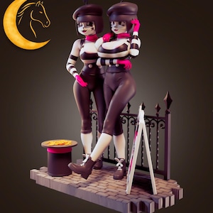 Derpaixon Bonbon Figure, 3D Painted Figures, Action Figurines, Handmade Miniature Scupulture, Gift Fiegurine