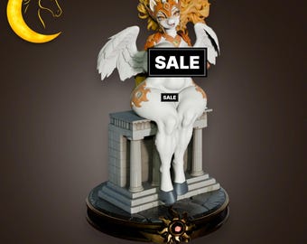 Solar Alicorn Queen Figurine | Celestial Fantasy NSFW Statue | 3D Printed Fan Art Collectible Model