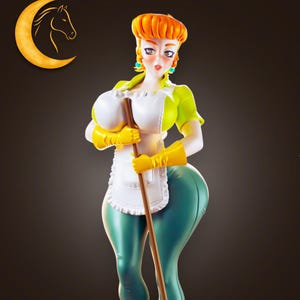 Dester&#39;s Mom Figure, 3D Painted Figures, Action Figurines, Handmade Miniature Scupulture, Gift Fiegurine