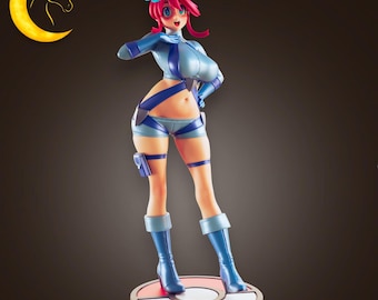 Anime Sky Trainer Girl Figurine | Flying Trainer Inspired Statue | 3D Printed Collectible Model