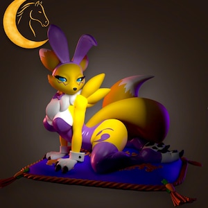 Zenifox Figure, 3D Painted Figures, Action Figurines, Handmade Miniature Scupulture, Gift Figurine