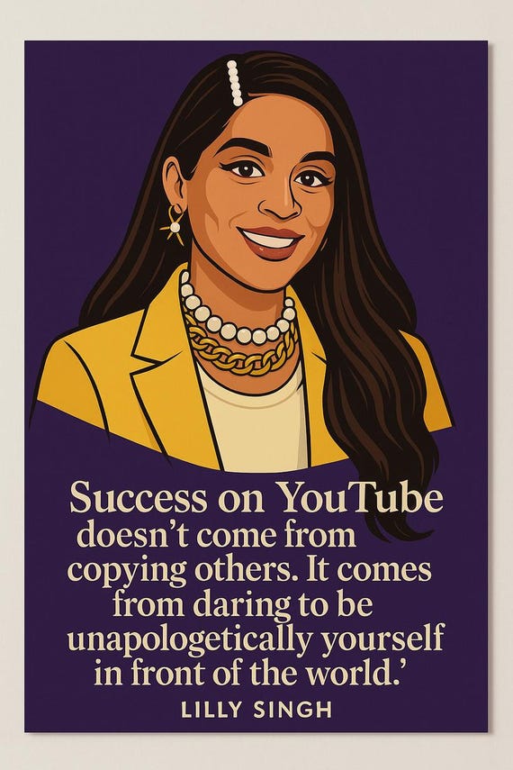 Inspirational Quote for Youtubers and Creators Lilly