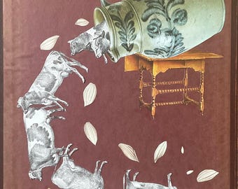 Spilled Milk Original Collage Art by Katie McCann