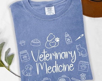 Veterinary Medizin Comfort Colors Tee: Geschenk für Tierliebhaber