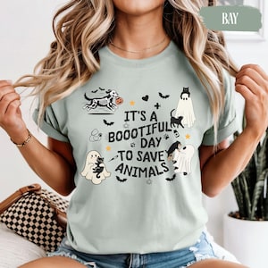 Veterinarian Shirt, It&#39;s A Boootiful Day To Save Animals, Vet Tech Halloween Gift, Veterinary Technician, Animal Care Tee, Vet Tech Week