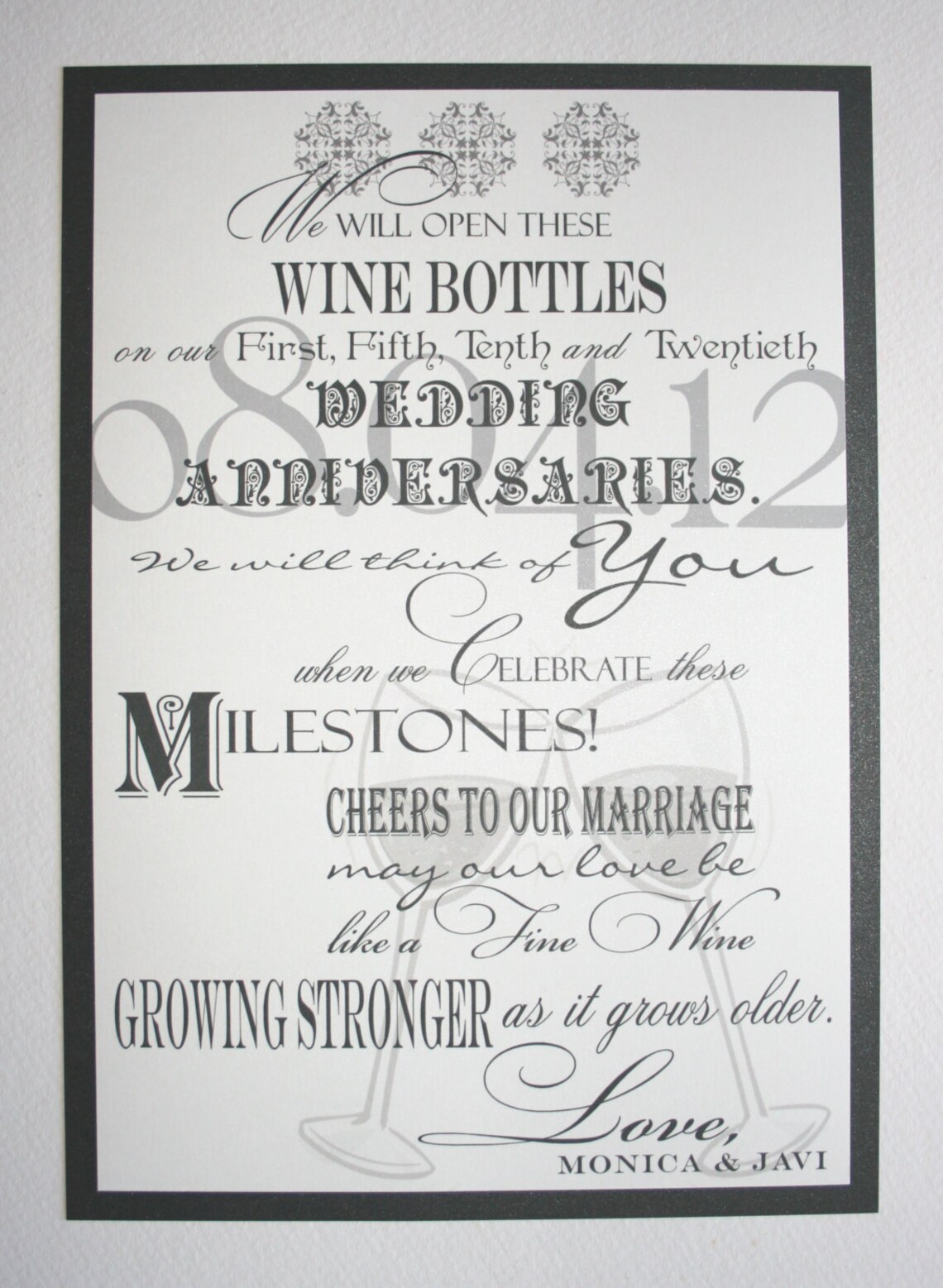 Wine Bottle Guest Book Sign Wedding Anniversary Birthday - Etsy