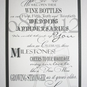 Wine Bottle Guest Book Sign Wedding Anniversary Birthday Special Life ...