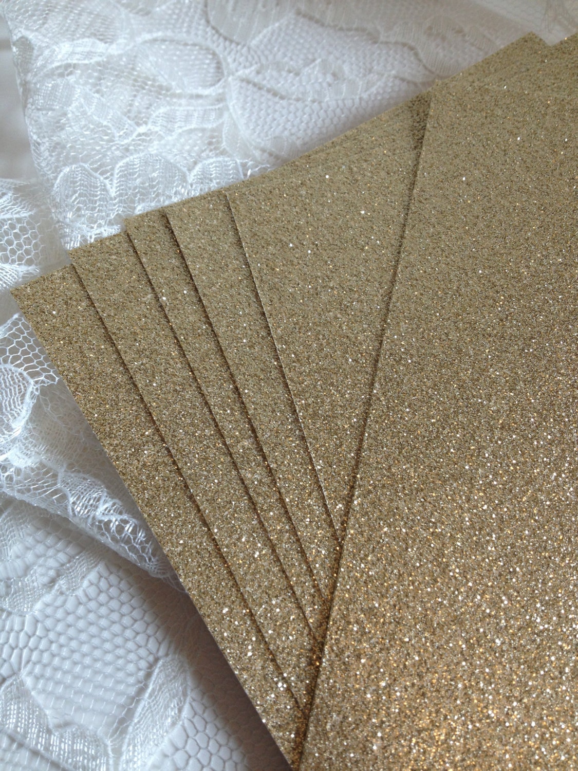 Spellbinders Gold & Silver Glitter Foam Sheets 8.5X11 10/Pkg