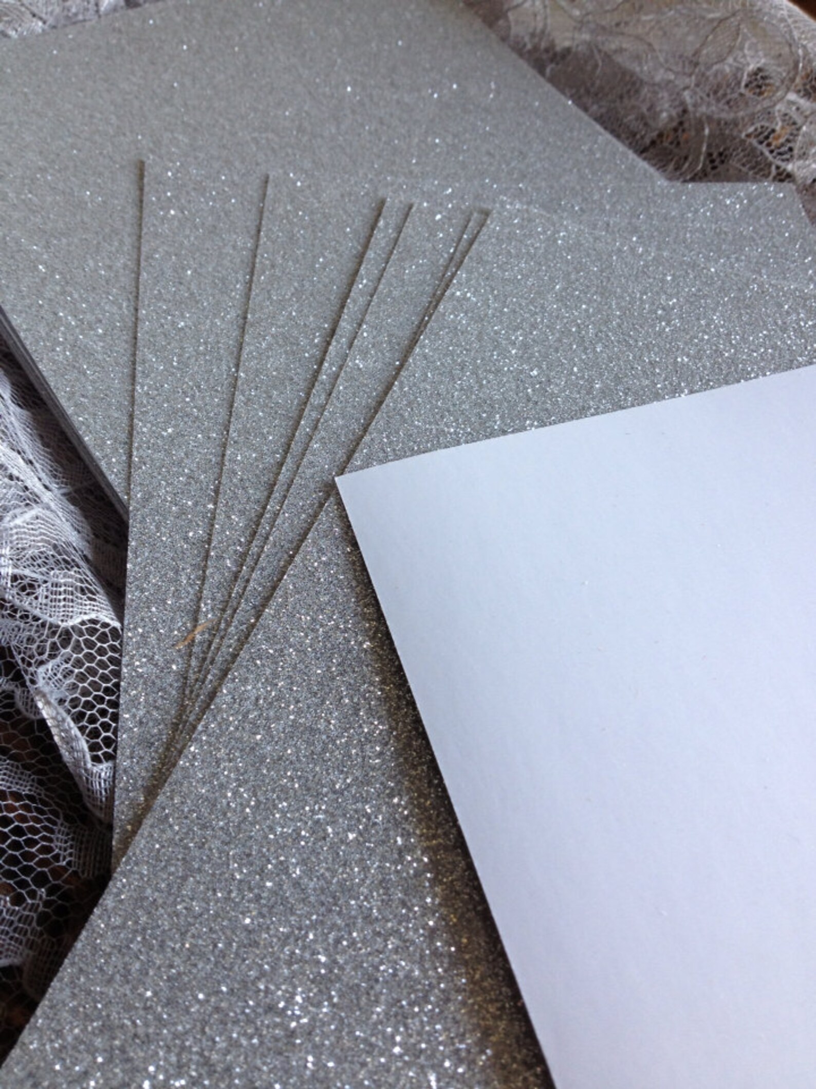 DIY Glitter Cardstock 5x7 for Wedding or Quince Invitations Etsy
