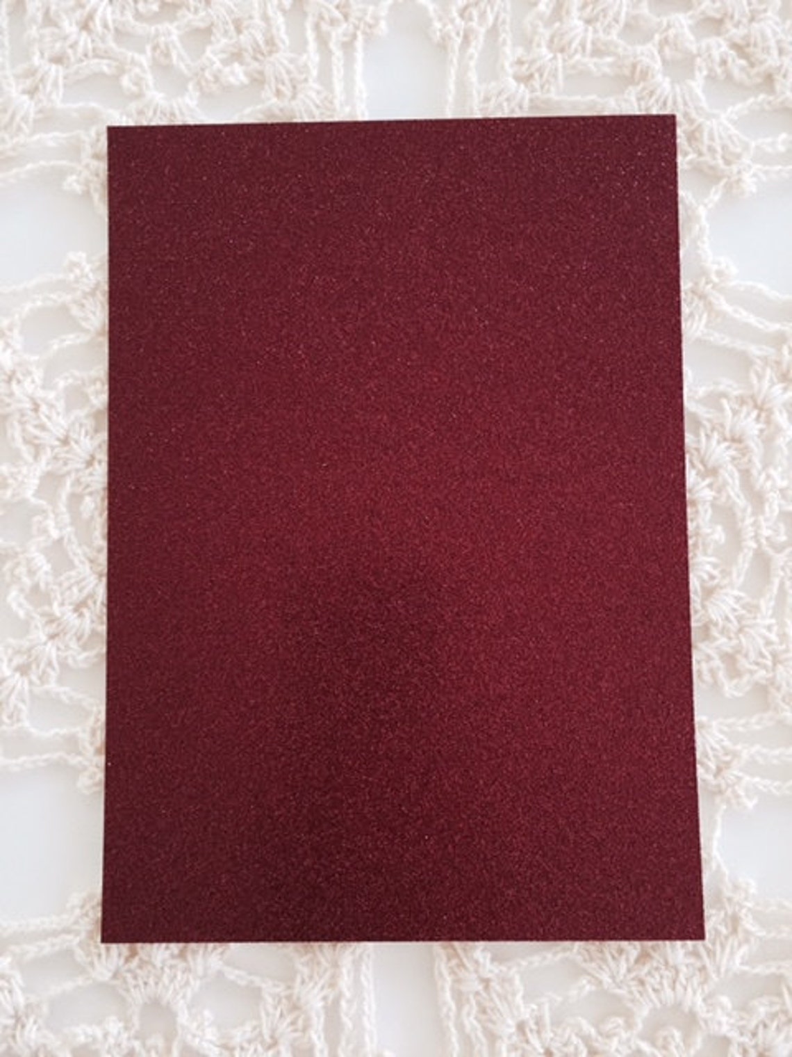 Red Glitter Cardstock 5x7 for DIY Wedding or Quince Etsy