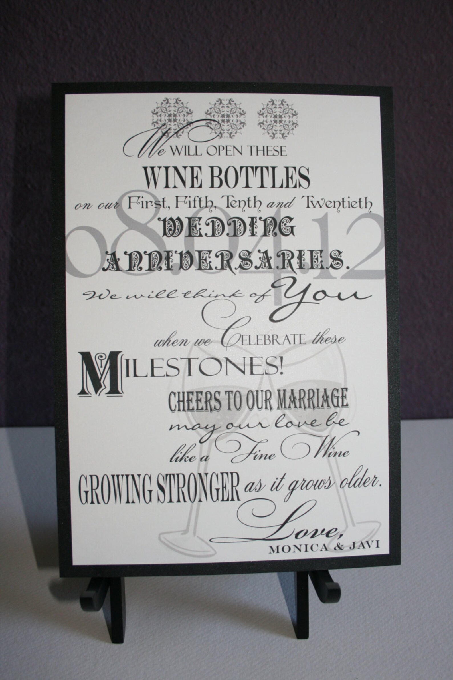 Wine Bottle Guest Book Sign Wedding Anniversary Birthday - Etsy