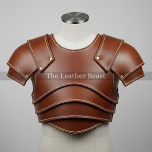 Handmade Genuine Leather Armor – Roman Warrior Armor - Cosplay Gladiator Costume