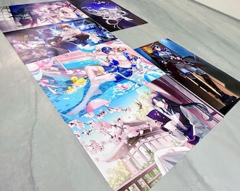 Fanart poster, fine art printed, Genshin Impact, Honkai Starrail, Tears of Themis, hoyoverse, AshFantasyRoom