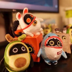 Avocaboo loves chilling with Lucyboo and Sharkboo