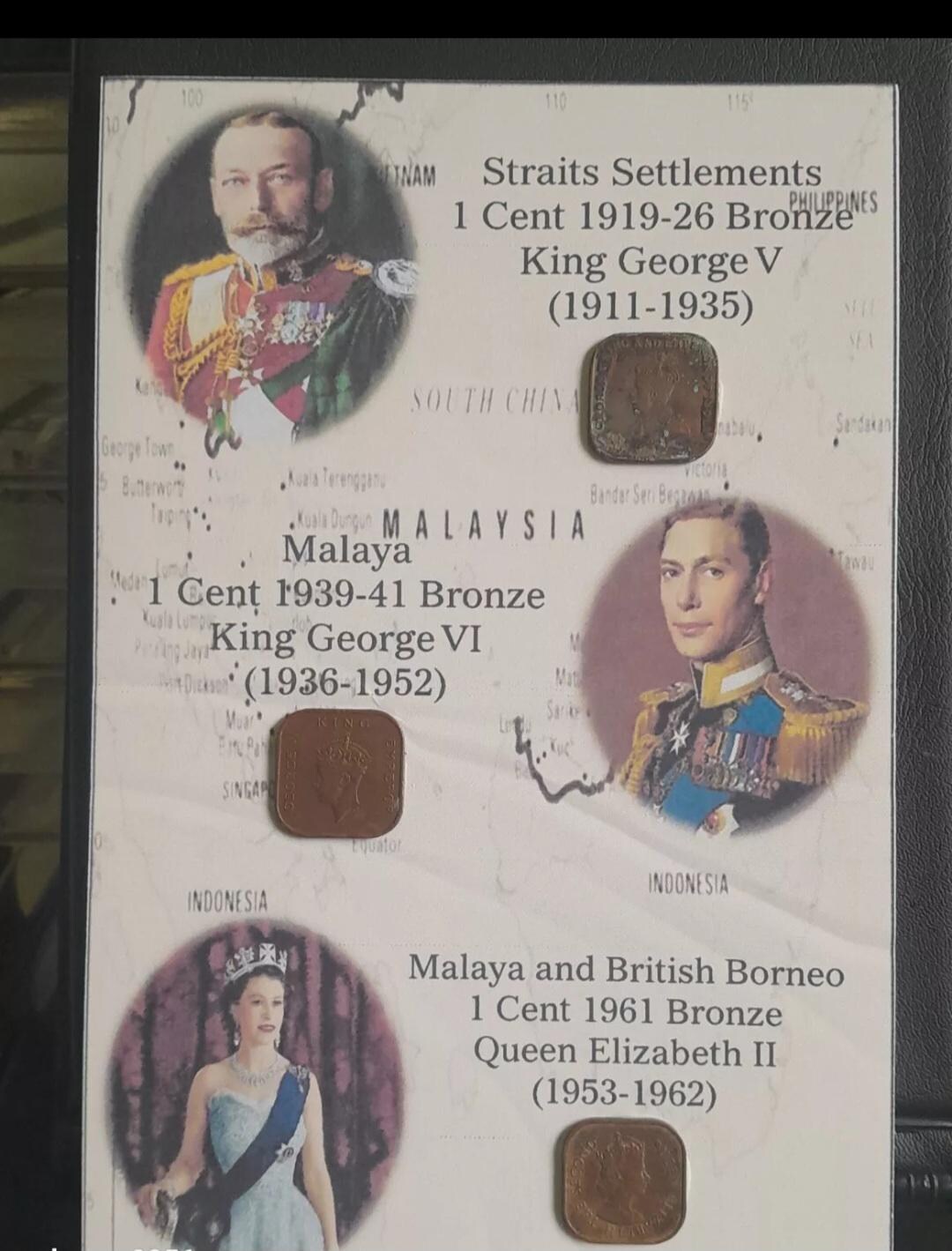 1911-1962 マラヤ、海峡植民地、マラヤおよびイギリス領ボルネオ 1