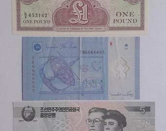 韓国 1000 ウォン紙幣と 100 ウォン紙幣 2 枚セット 1950 年代 - Etsy 日本