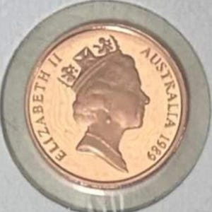 Proof coin Australian One cent 1989