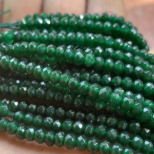Natural Emerald Faceted Beads Strand | Genuine Green Emerald Loose Beads for Jewelry Making | Birthstone Beads | 10 To 30 Inch Strand Gifts,